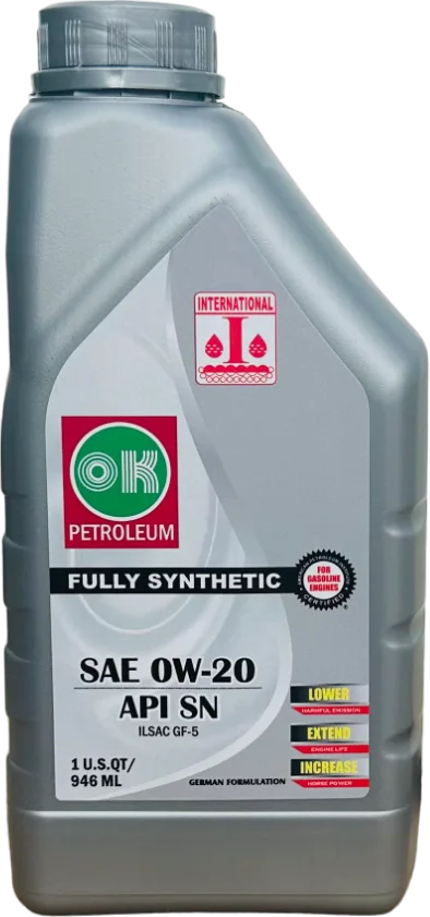 International Fully Synthetic 0W-20 API SN engine oil, 1 litre